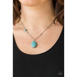 Peaceful Prairies Blue Necklace (272)